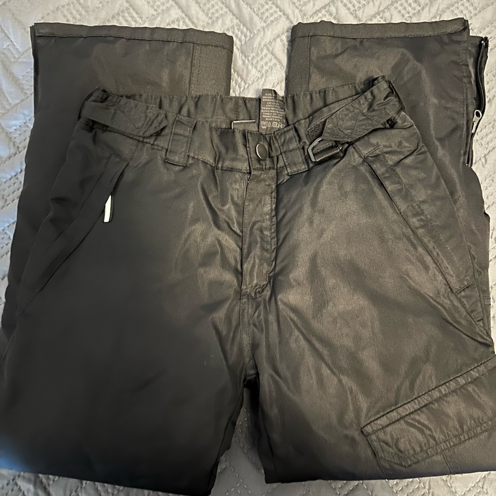 Black kids children’s ski snow pants aq brand 10/12